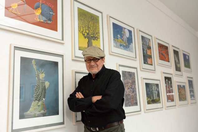 Der argentinische Zeichner Guillermo Mordillo am 24.7.2012 in München (Bild: Christof Stache/AFP)