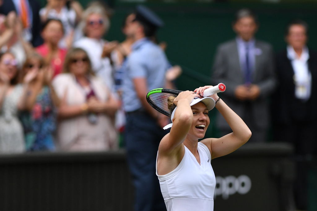 Erster Sieg für Simona Halep in Wimbledon (Bild: Glyn Kirk/AFP)