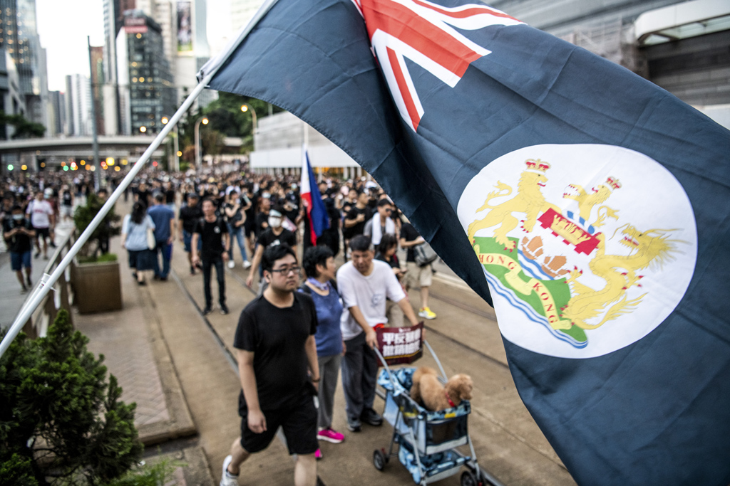 Protestmarsch in Hongkong am 21. Juli (Bild: Laurel Chor/AFP)