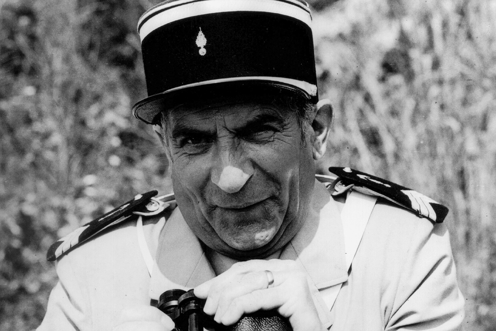 Louis de Funès in seiner Rolle als "Gendarm von Saint Tropez" (Archivbild: Belga)