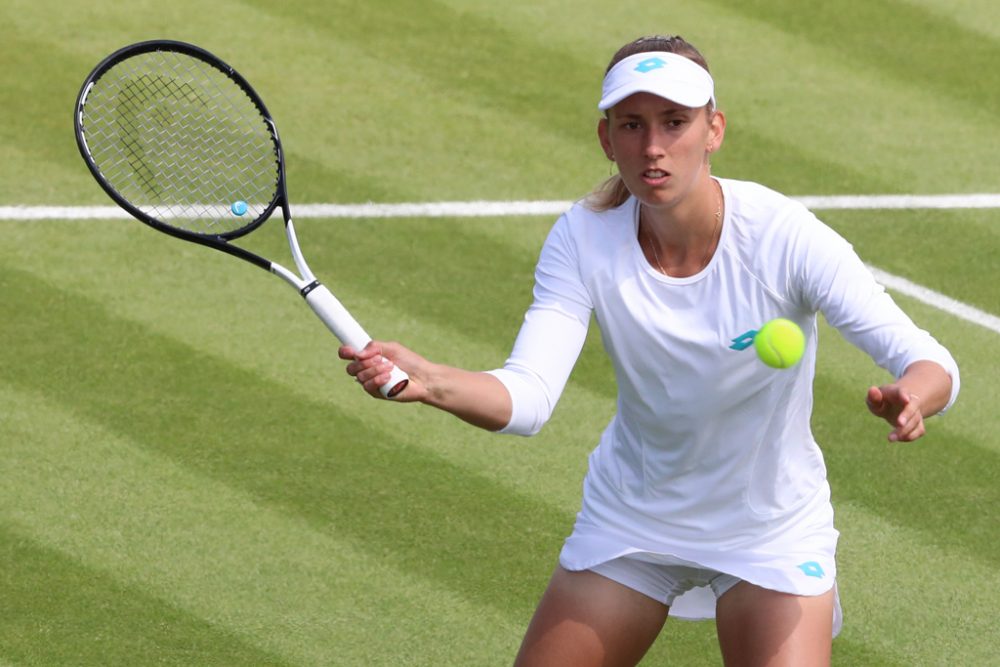 Elise Mertens beim Tennisturnier in Wimbledon (Bild: Benoit Doppagne/Belga)