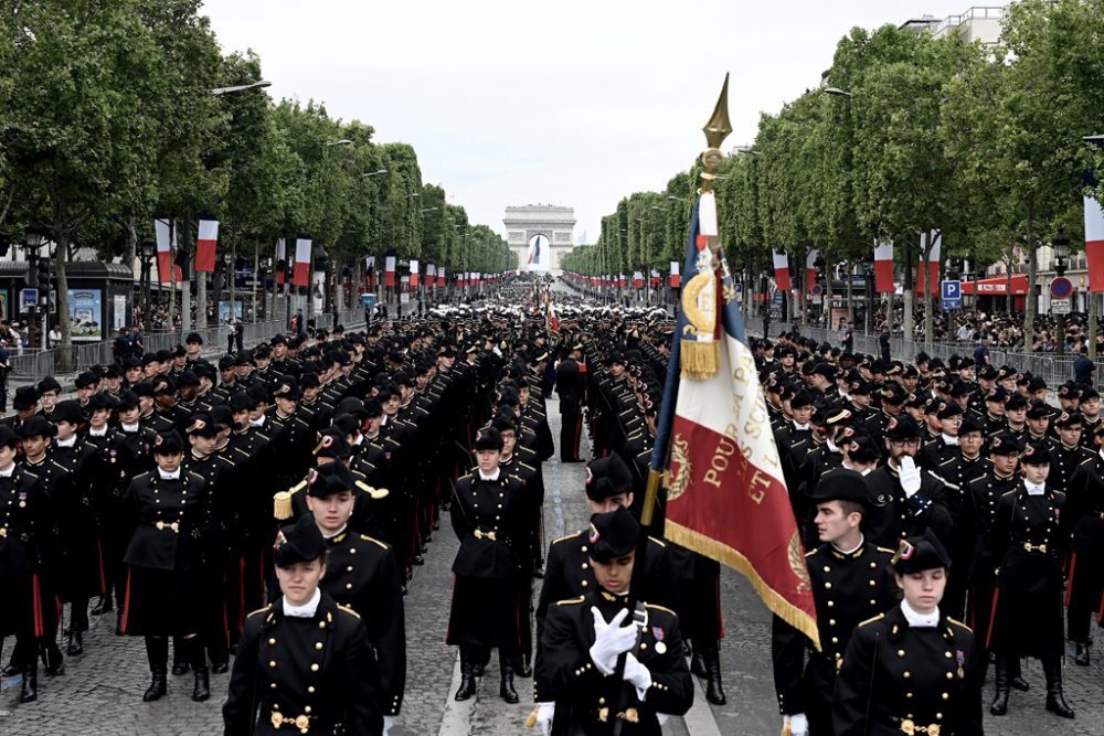 Militärparade zum Nationalfeiertag in Paris (Bild: Philippe Lopez/AFP)