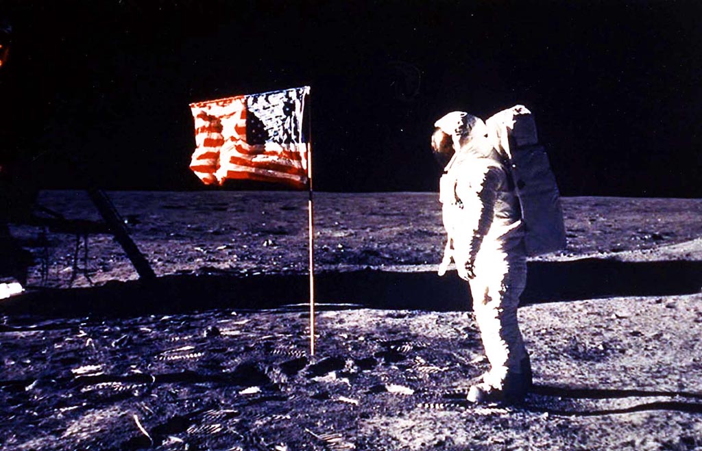 Neil Armstrong auf dem Mond: Als erster Mensch setzte er 1969 den Fuß auf den Mond (Archivbild: Belga)