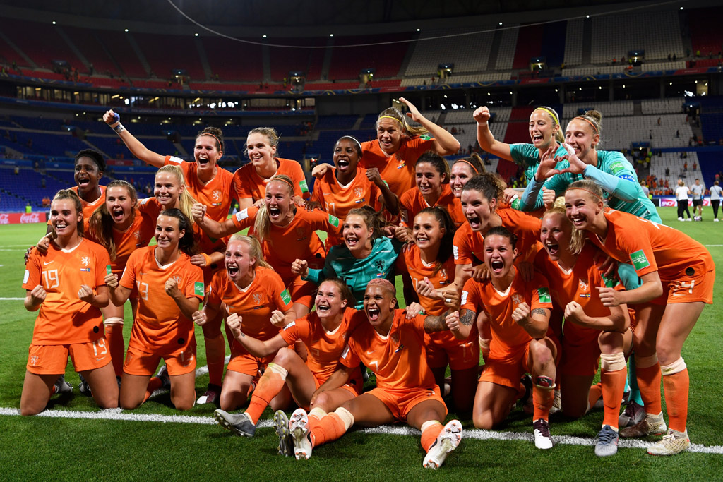 Die Niederländische Frauenmannschaft steht im Finale der Fußball-EM 2019 (Bild: Philippe Desmazes/AFP)