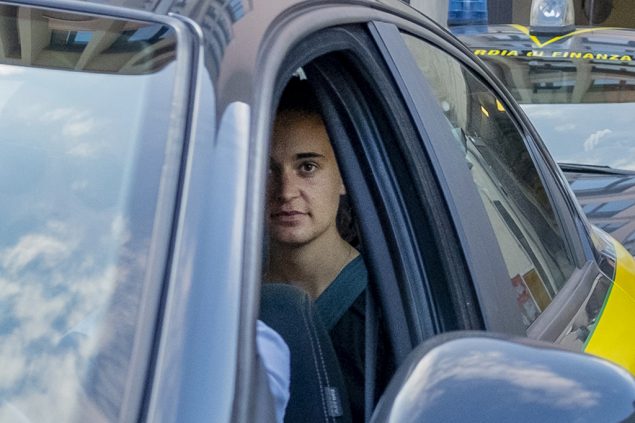 Carola Rackete, Kapitänin der Sea-Watch (Bild: Giovanni Isolino/AFP)