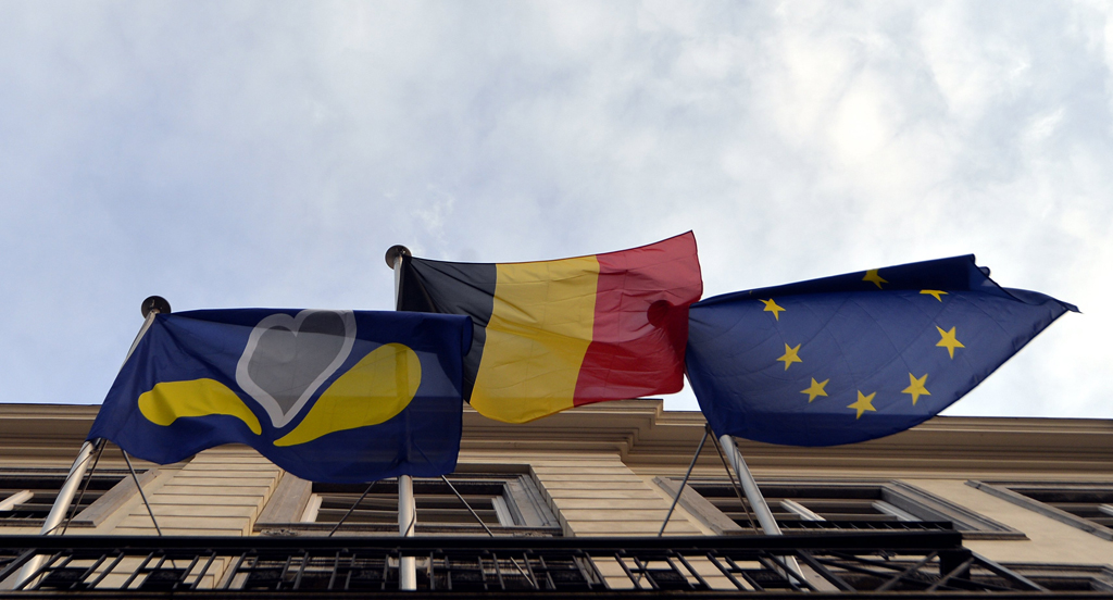 Flagge der Region Brüssel-Hauptstadt