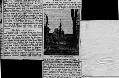 Artikel zur Explosionskatastrophe in Prüm im Juli 1949 in der Rheinischen Post