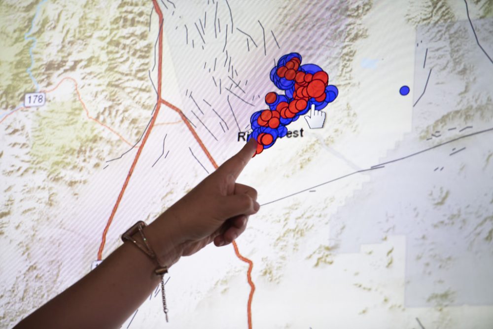 Dir Region um Ridgecrest nach den Erdbeben vom 4.7.2019 (Bild: Robyn Beck/AFP)