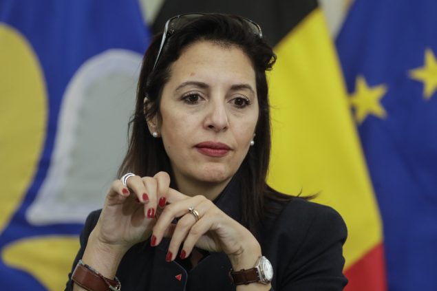 Die Ex-Ecolo-Co-Vorsitzende Zakia Khattabi am 1..2019 in Brüssel (Bild: Thierry Roge/Belga)
