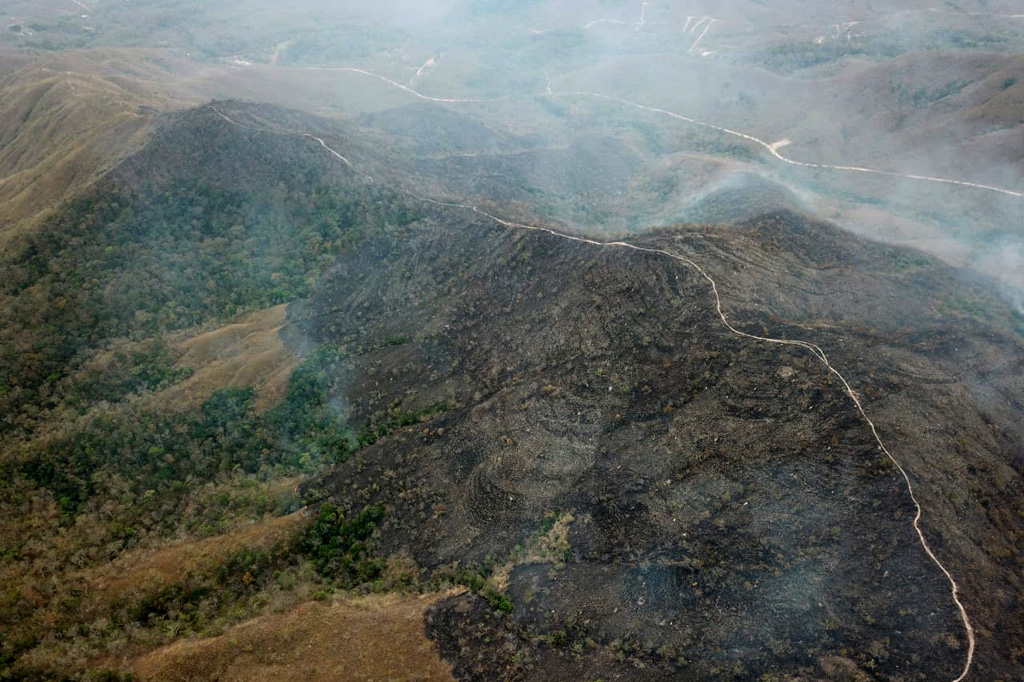 Dichter Rauch über dem Amazonas-Regenwald (Archivbild: HO/Mato Grosso Firefighters Department/AFP)