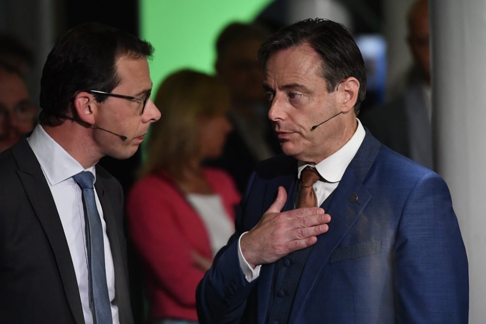 N-VA-Chef Bart De Wever (rechts) und CD&V-Chef Wouter Beke (Bild: Dirk Waem/Belga)