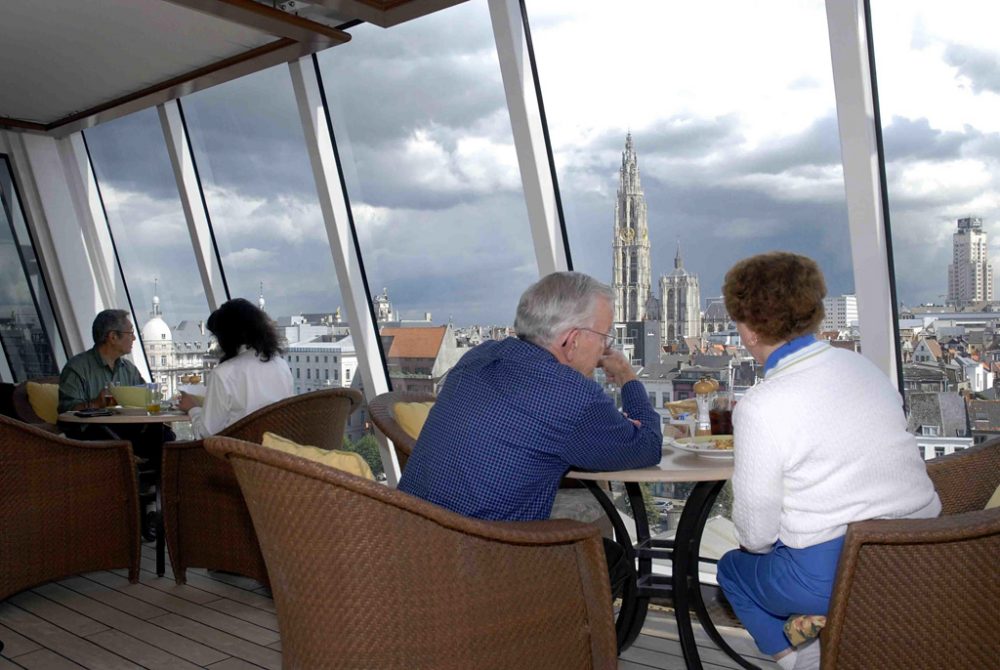 Kreuzfahrtschiff im Hafen von Antwerpen (Archivbild: Patrick De Roo/Belga)