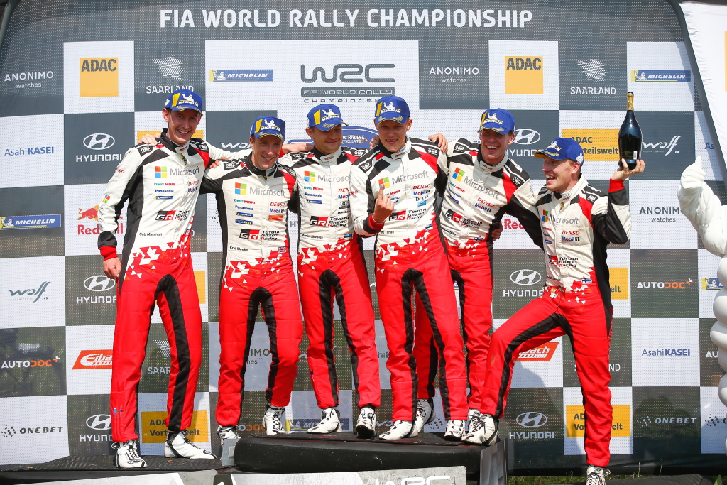 Dreifachsieg für Toyota bei der Rallye Deutschland (Bild: Toyota Gazoo Racing)