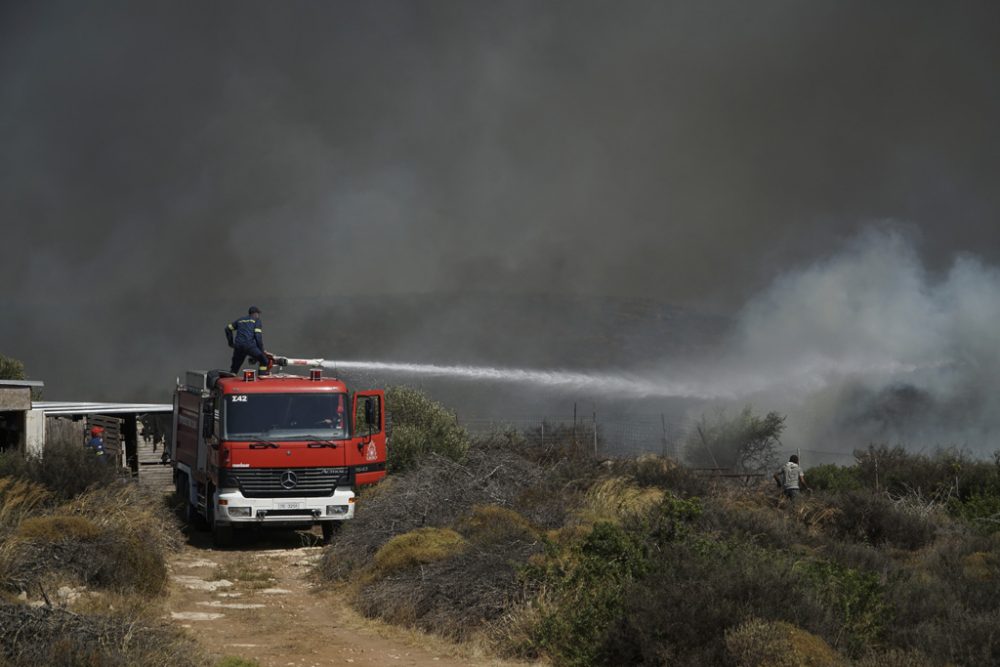 Waldbrände im Süden von Griechenland