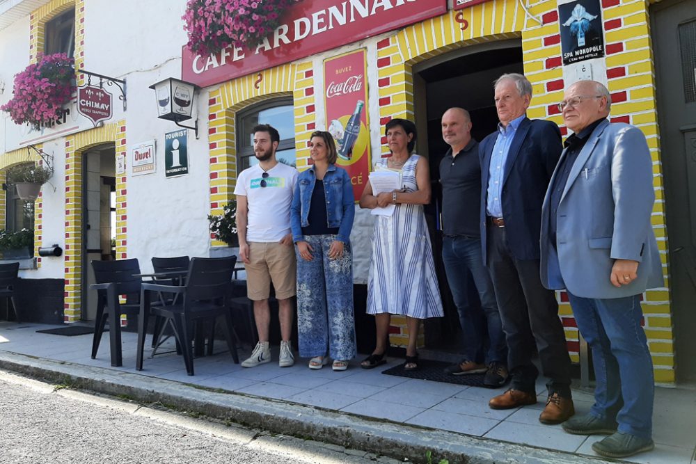 Die Schöffen und Tourismusverantwortlichen der vier Gemeinden Stavelot, Malmedy, Jalhay und Weismes (Bild: Stephan Pesch/BRF)