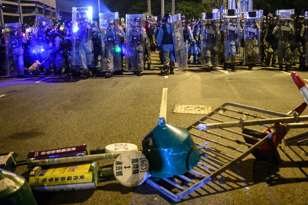 Erneute Proteste in Hongkong am 21. August (Bild: Philip Fong/AFP)