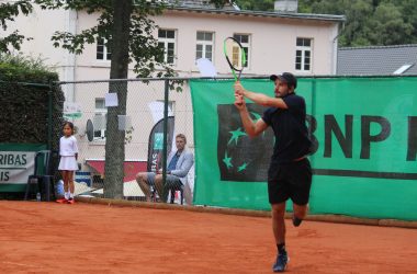 ITF-Tennisturnier in Eupen 2019: Finale zwischen Gonzalo Villanueva und Michael Geerts (Bild: Christoph Heeren/BRF)