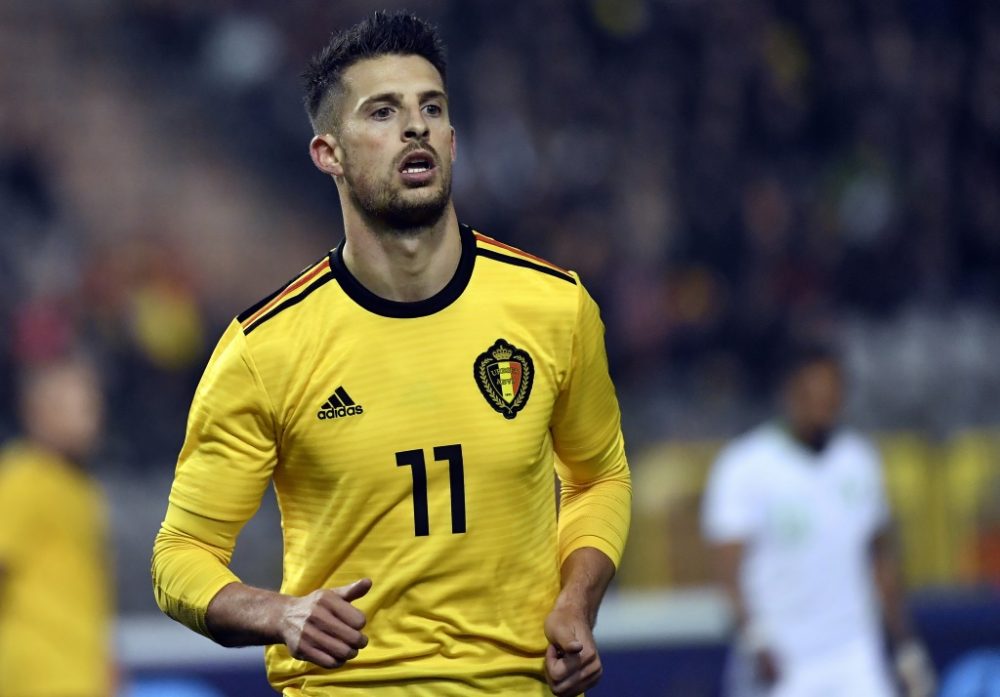 Kevin Mirallas beim Freundschaftsspiel gegen Saudi-Arabien am 27. März 2018 (Bild: Dirk Waem/Belga)