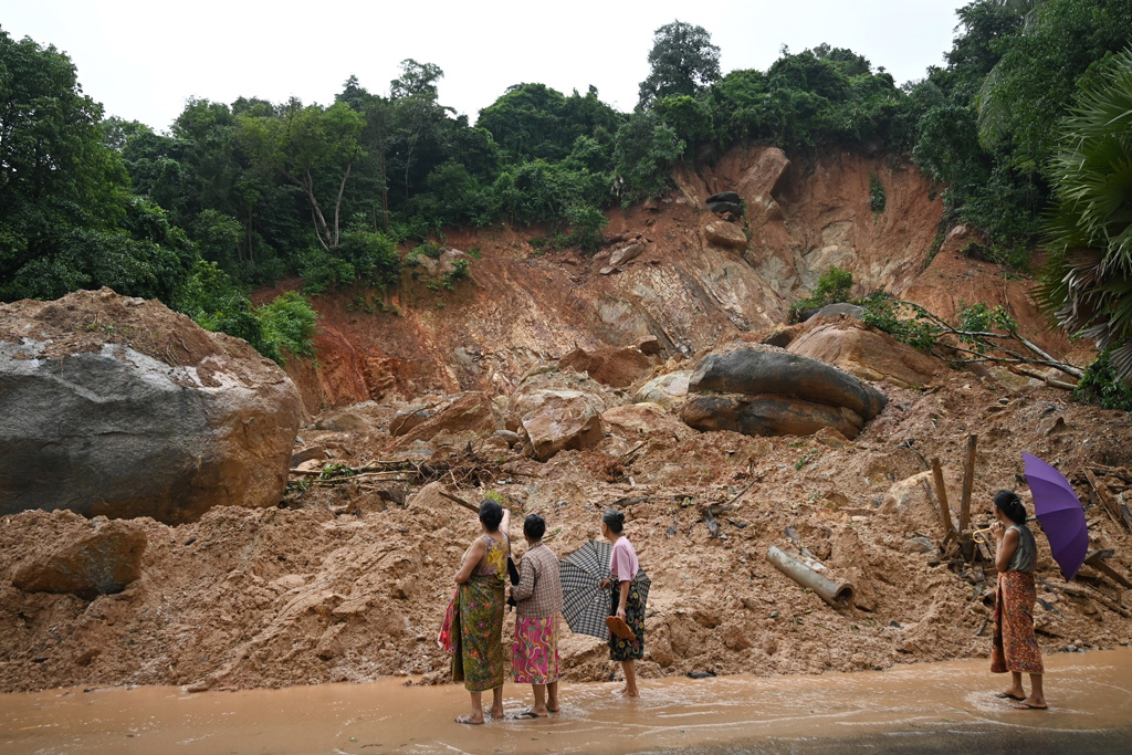 Erdrutsch in Myanmar