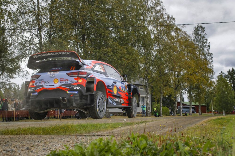 Thierry Neuville bei der Rallye Finnland (Bild: Hyuandai Motorsport)