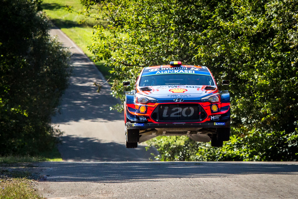 Thierry Neuville/Nicolas Gilsoul im Hyundai i20 WRC bei der Rallye Deutschland (Bild: Fabien Dufour/Hyundai Motorsport)