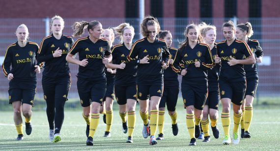 Training der belgischen Frauenfußball-Nationalmannschaft "Red Flames" (Bild: David Catry/Belga)