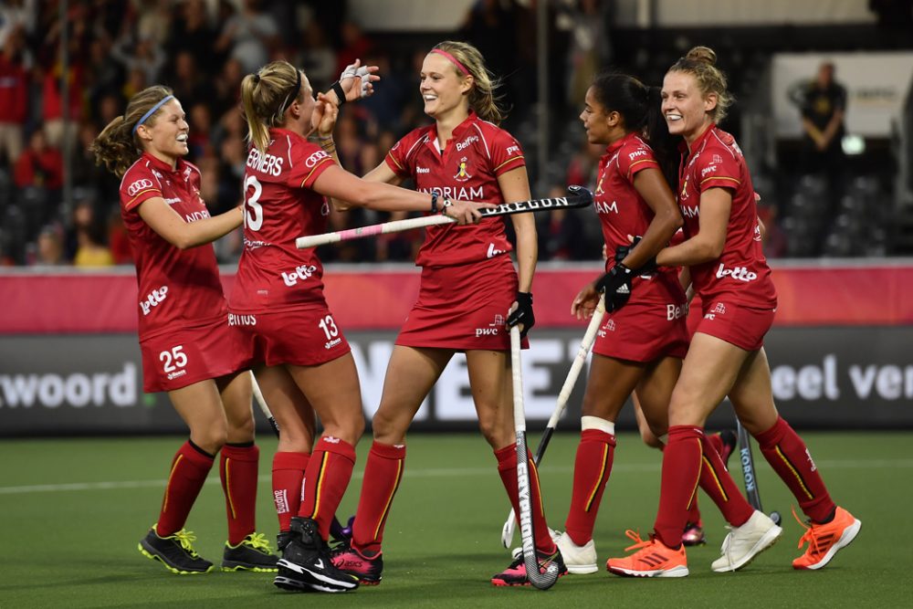 Die Red Panthers am 19.8.2019 bei der Hockey-Europameisterschaft in Antwerpen (Archivbild: Dirk Waem/Belga)