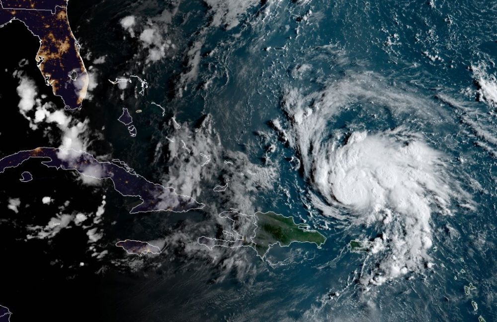 Satellitenaufnahme vom Sturm Dorian (Bild: Jose Romeo/AFP)