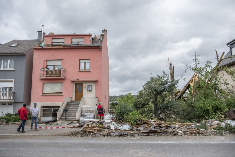 Der Tornado hat in Luxemburg schwere Verwüstungen hinterlassen (Bild: Anthony Dehez/Belga)