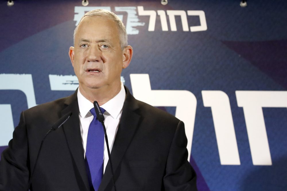 Benny Gantz vom oppositionellen Mitte-Bündnis Blau-Weiß (Bild: Jack Guez/AFP)