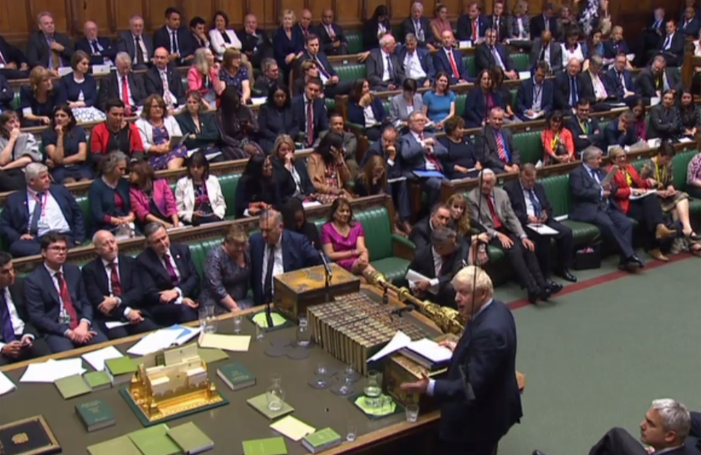 Boris Johnson im britischen Unterhaus