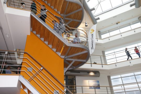 Im Thomas-Cook-Hauptsitz in Gent (Bild: Nicolas Maeterlinck/Belga)