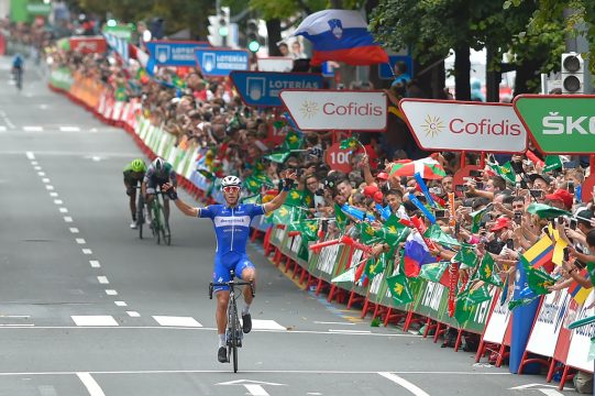 Philippe Gilbert gewinnt die zwölfte Etappe bei der Spanien-Rundfahrt (Bild: Ander Gillenea/AFP)
