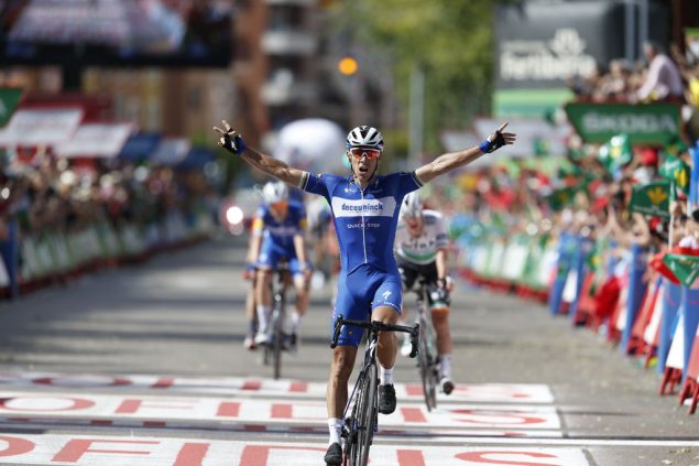 Philippe Gilbert gewinnt die 17. Etappe der Spanien-Rundfahrt (Bild: Yuzuru Sunada/Belga)