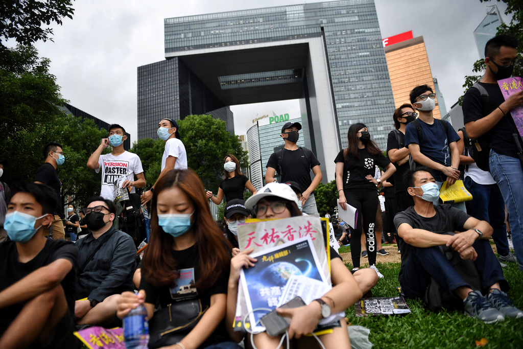 Protestaktionen von Schülern und Studenten in Hongkong