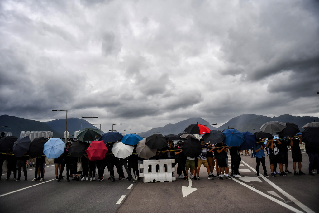 Proteste am Flughafen Hongkong