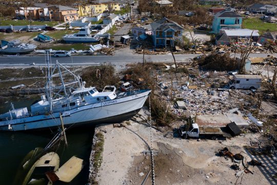 Hurrikan wütet in Marsh Harbor, Great Abaco