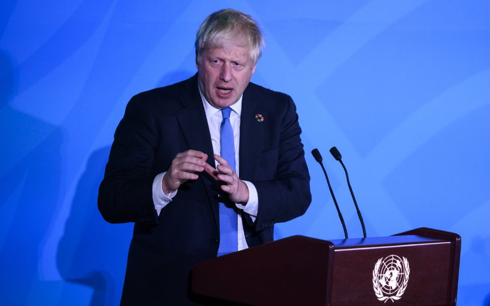 Boris Johnson bei der UN-Vollversammlung in New York