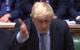 Der britische Premierminister Boris Johnson im Parlament