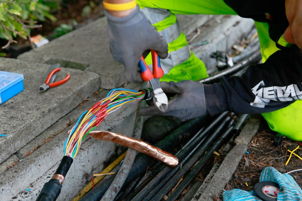 Reparaturarbeiten nach Kabelklau