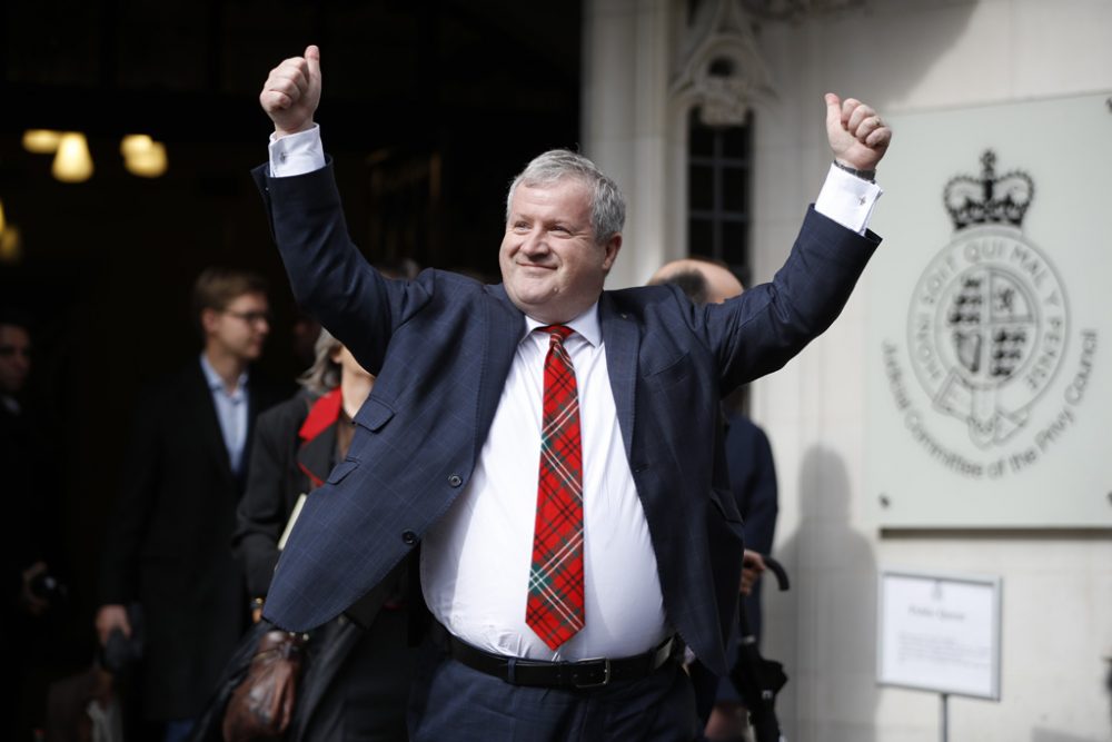 Ian Blackford von der Scottish National Party vor dem Supreme Court