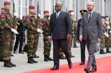 Staatsbesuch in Belgien: Zunächst stand ein Treffen mit Charles Michel und der Föderalregierung auf dem Programm (Bild: Benoit Doppagne/Belga)