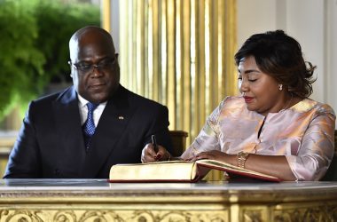 Felix Tshisekedi und seine Frau Denise im Königlichen Palast (Archivbild: Dirk Waem/Belga)