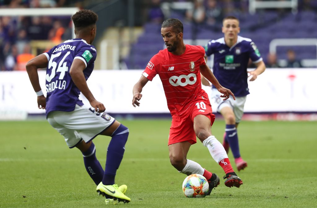 tandard's Mehdi Carcela pictured in action during a soccer match between RSC Anderlecht and Standard de Liege, Sunday 01 September 2019 in Anderlecht, on day six of the 'Jupiler Pro League' Belgian soccer championship season 2019-2020. BELGA PHOTO VIRGINIE LEFOUR