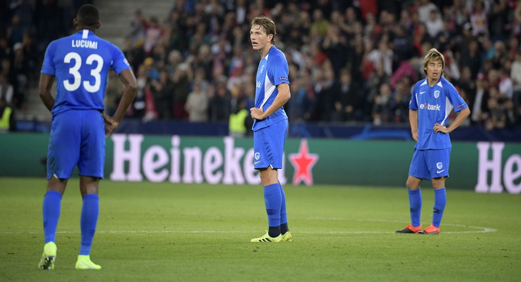 Genk's Sander Berge pictured during a game between Austrian club RB Salzburg and Belgian RC Genk, Tuesday 17 September 2019 in Salzburg, Austria, first match in the group stage of the UEFA Champions League. BELGA PHOTO YORICK JANSENS