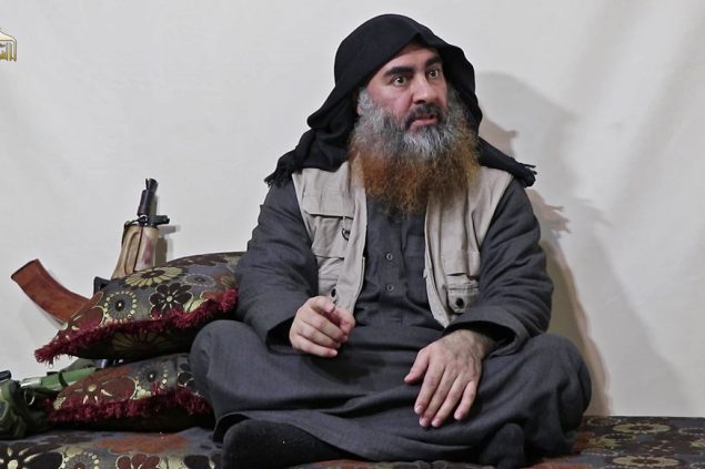 IS-Chef al-Bagdadi im Aprim 2019 (Bild: Al-Furqan Media/AFP)