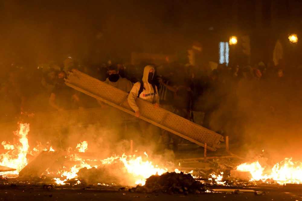 Proteste in Barcelona (Bild: Lluis Gene/AFP)