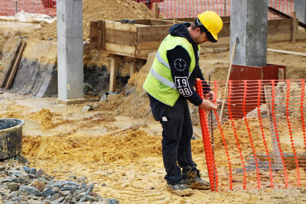 Fachkräftemangel im Baufach - Baustellentag der CSC auf dem Bpost-Gelände in Lontzen (Illustrationsbild: Chantal Scheuren/BRF)