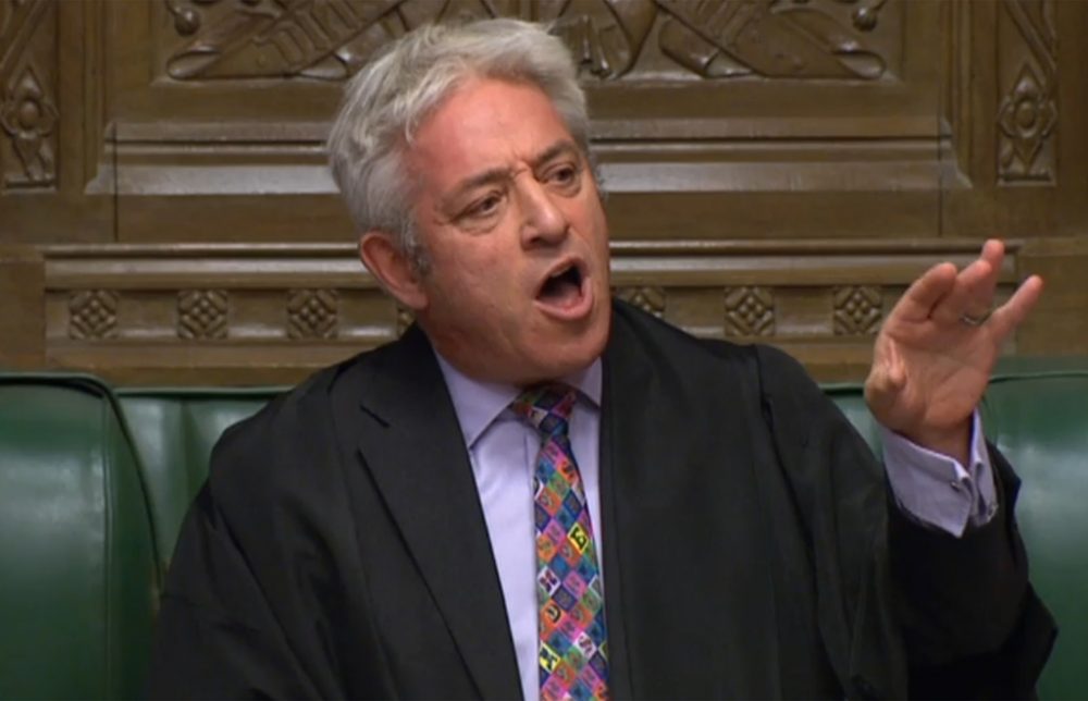 John Bercow, der Präsident des britischen Parlamentes