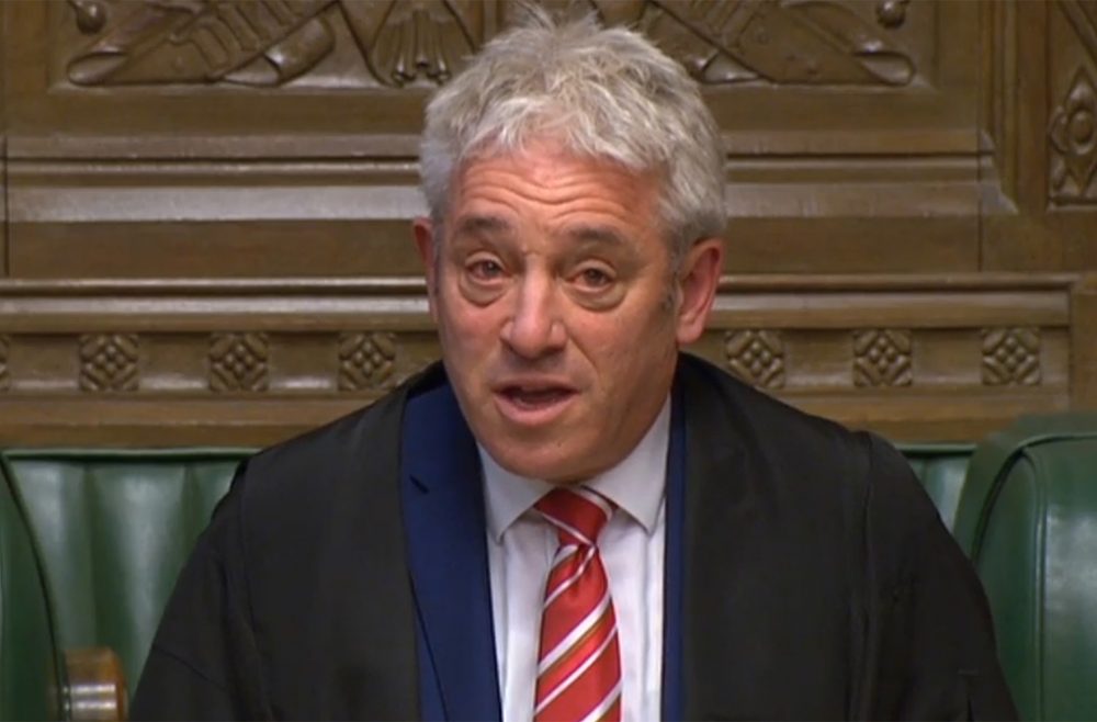 Britischer Parlamentspräsident John Bercow nimmt Abschied